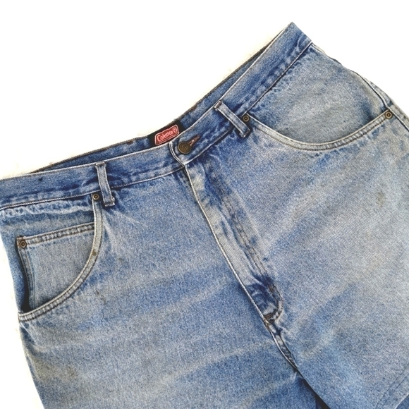 Coleman Men's 38 Cotton Jean Denim Camping Shorts - Picture 2 of 13